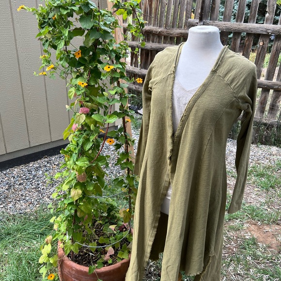 NWT -Gorgeous Army Green Ruthy Duster - Picture 7 of 7